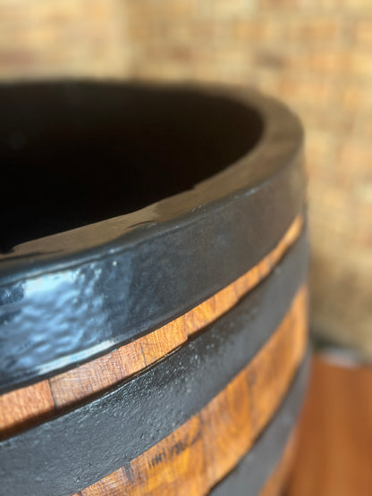 Refurbished Oak Wine Barrel Cold Plunge
