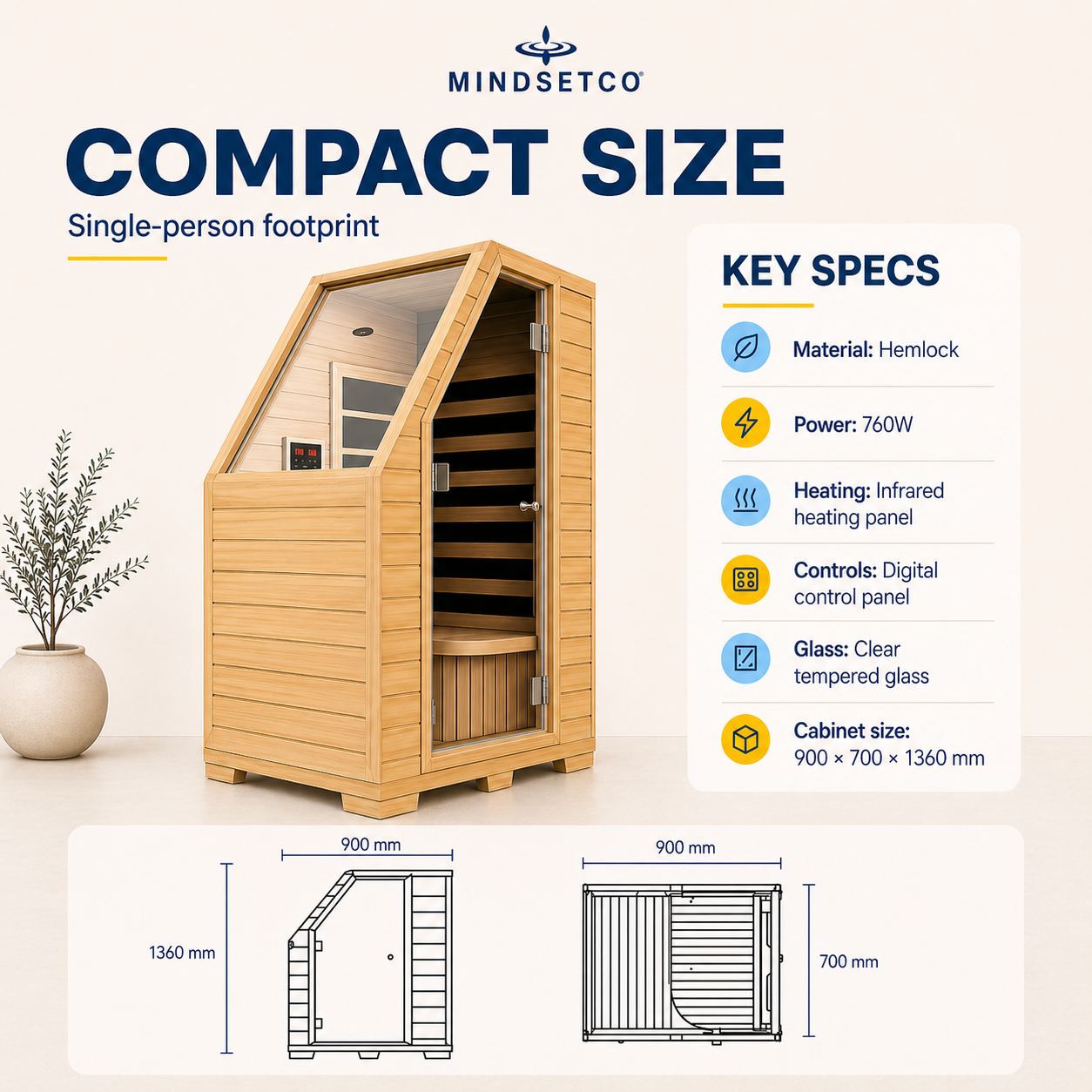 Mindset Mini Infrared Sauna
